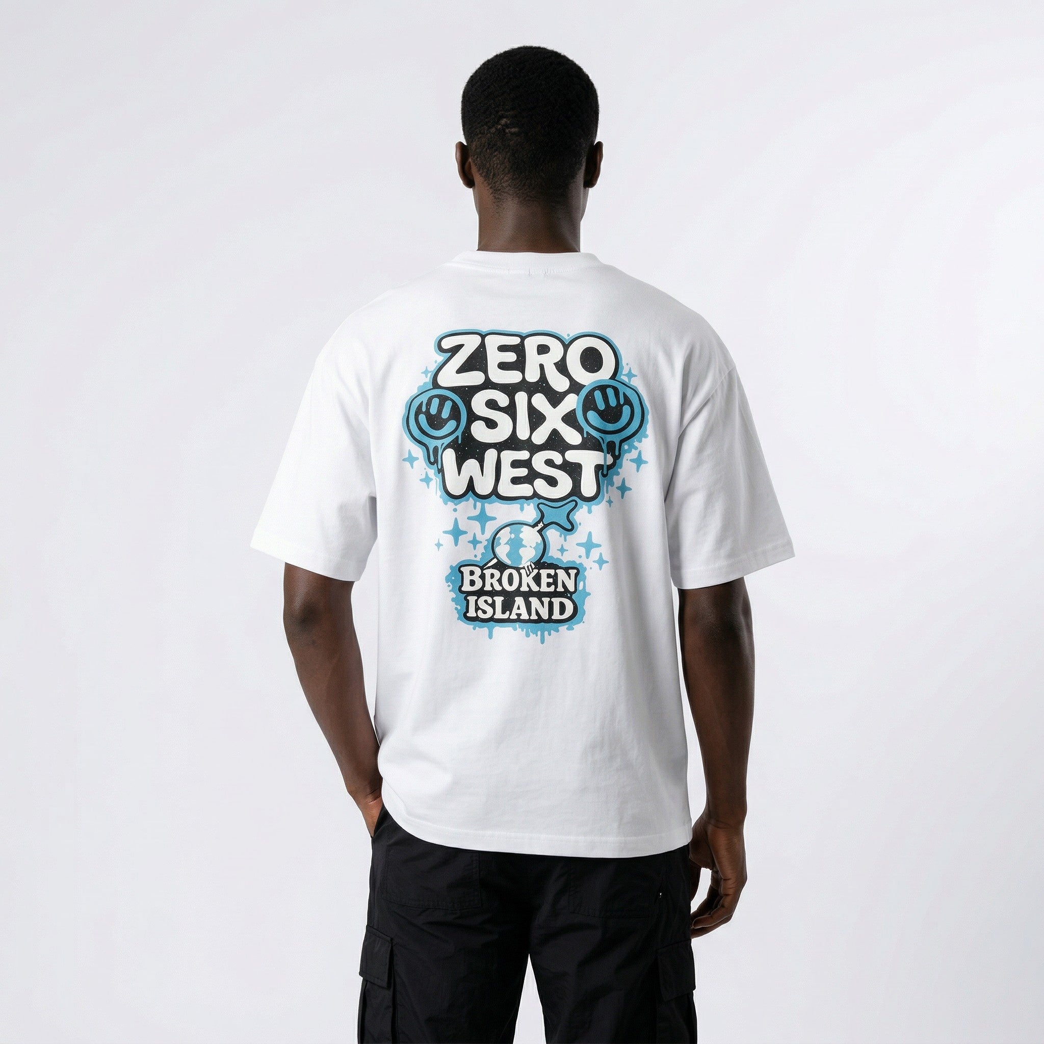 IBIZA BROKEN ISLAND TEE - WHITE