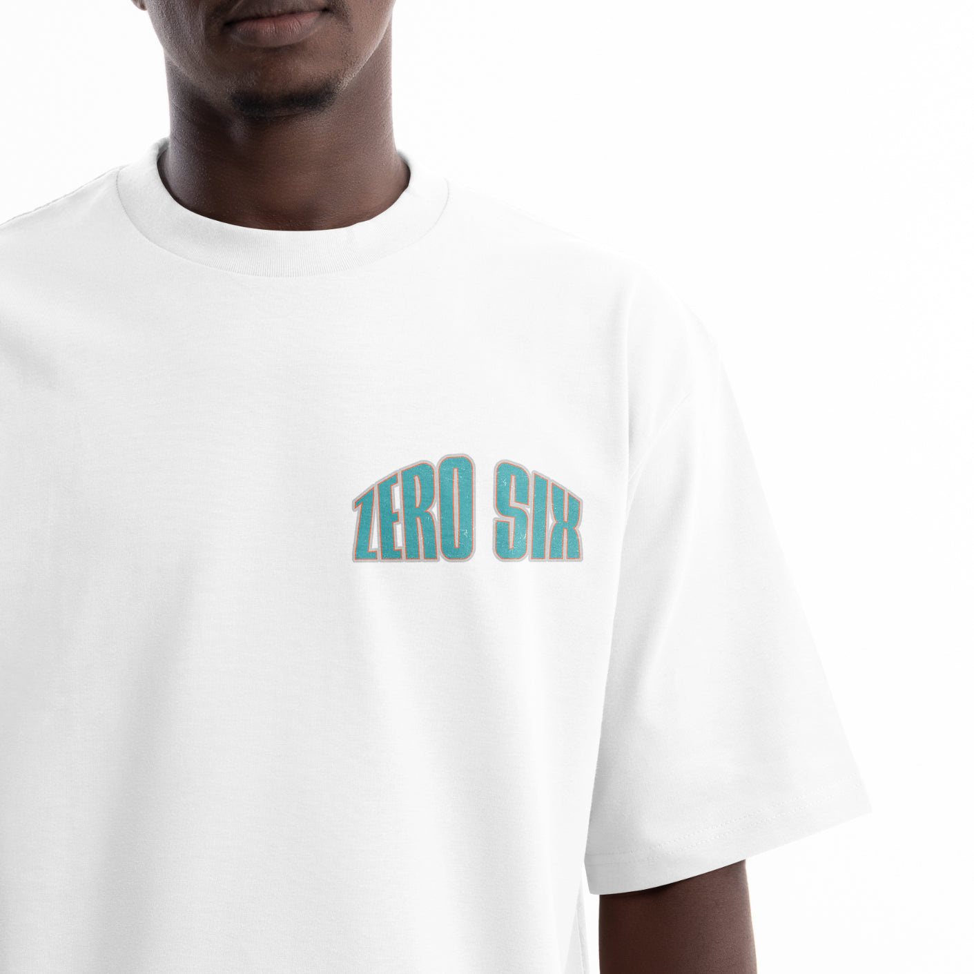 COLLEGE BACK PRINT TEE - WHITE