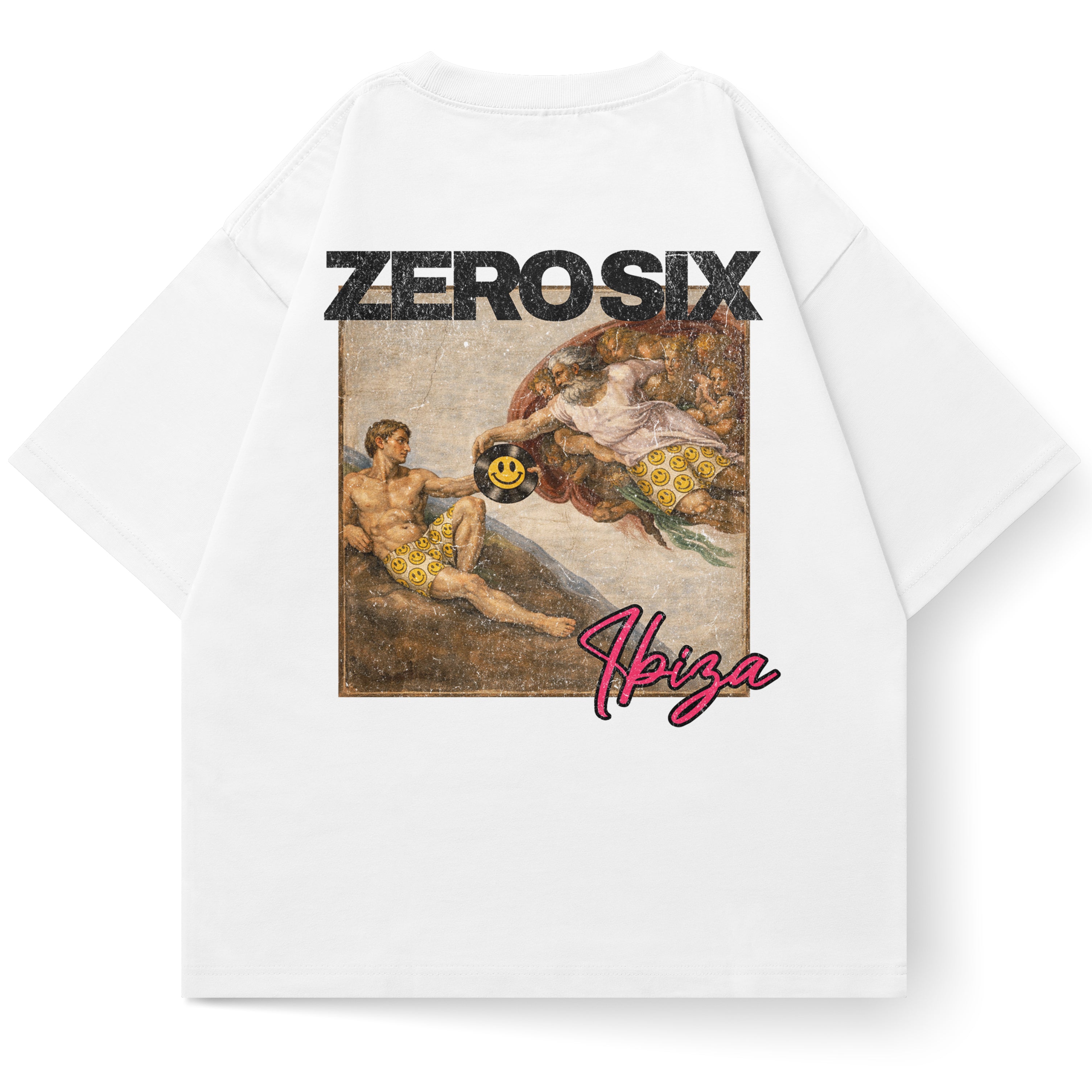 ACID ART VINYL TEE - WHITE