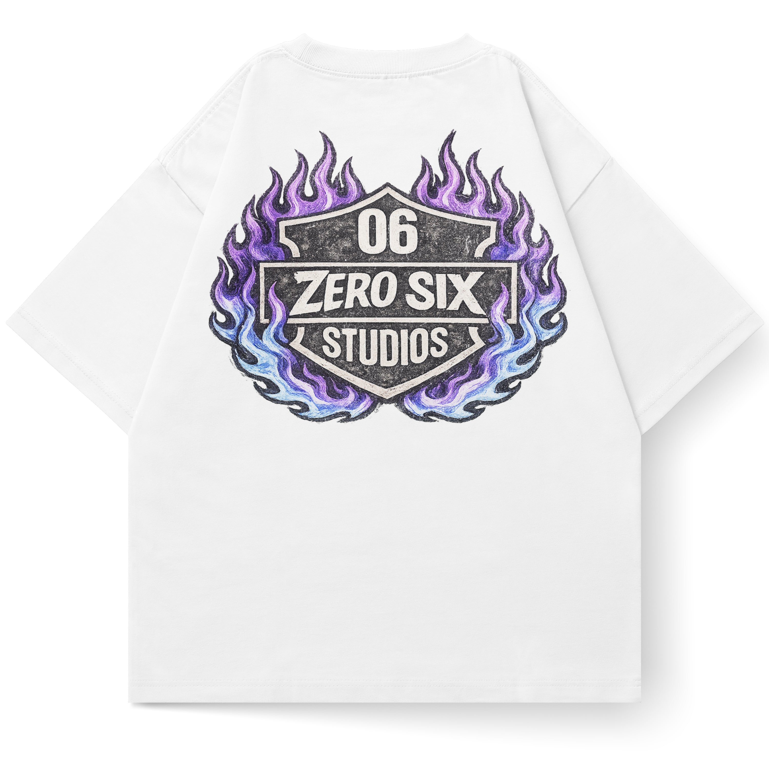 FLAMES TEE - WHITE