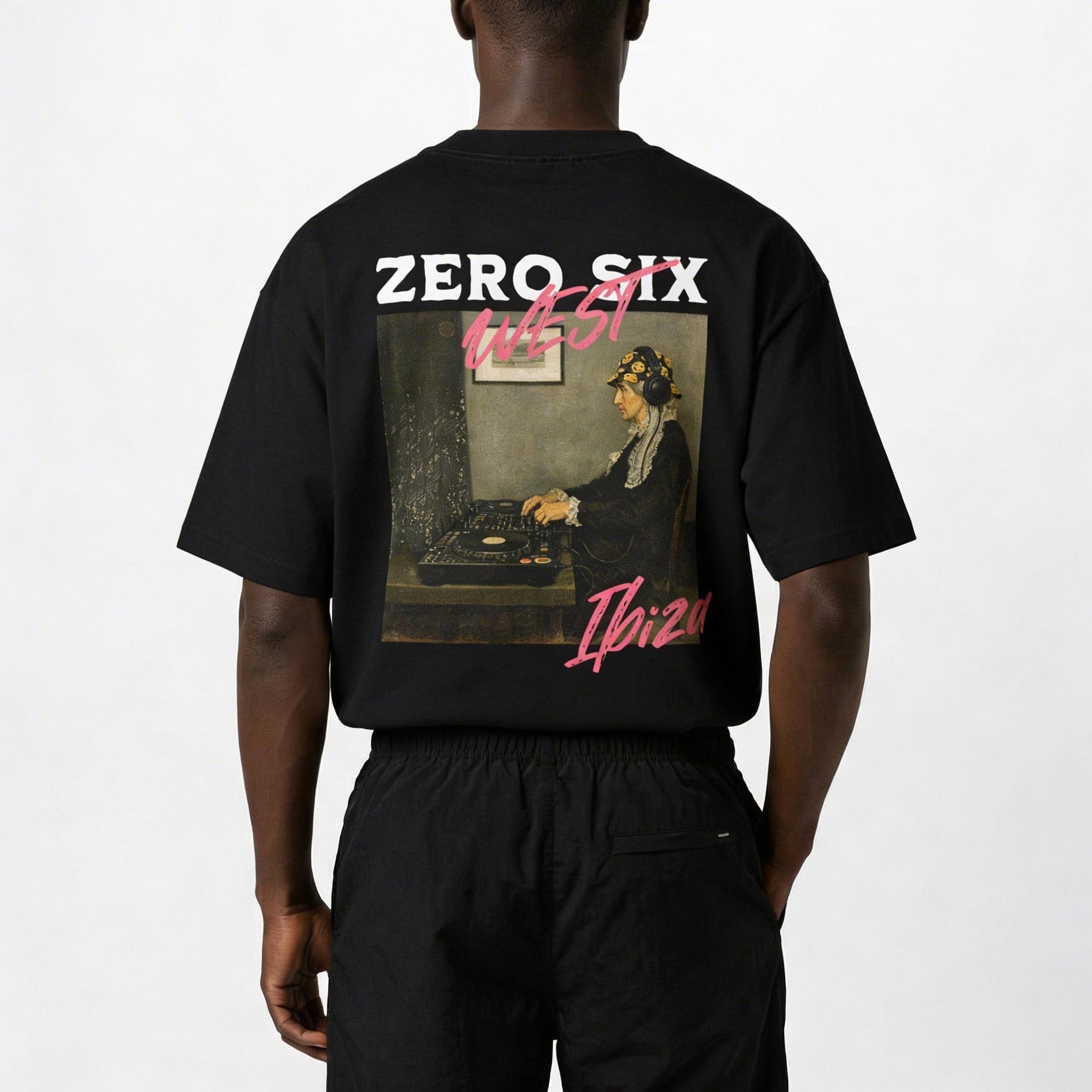 ACID ART DJ TEE - BLACK