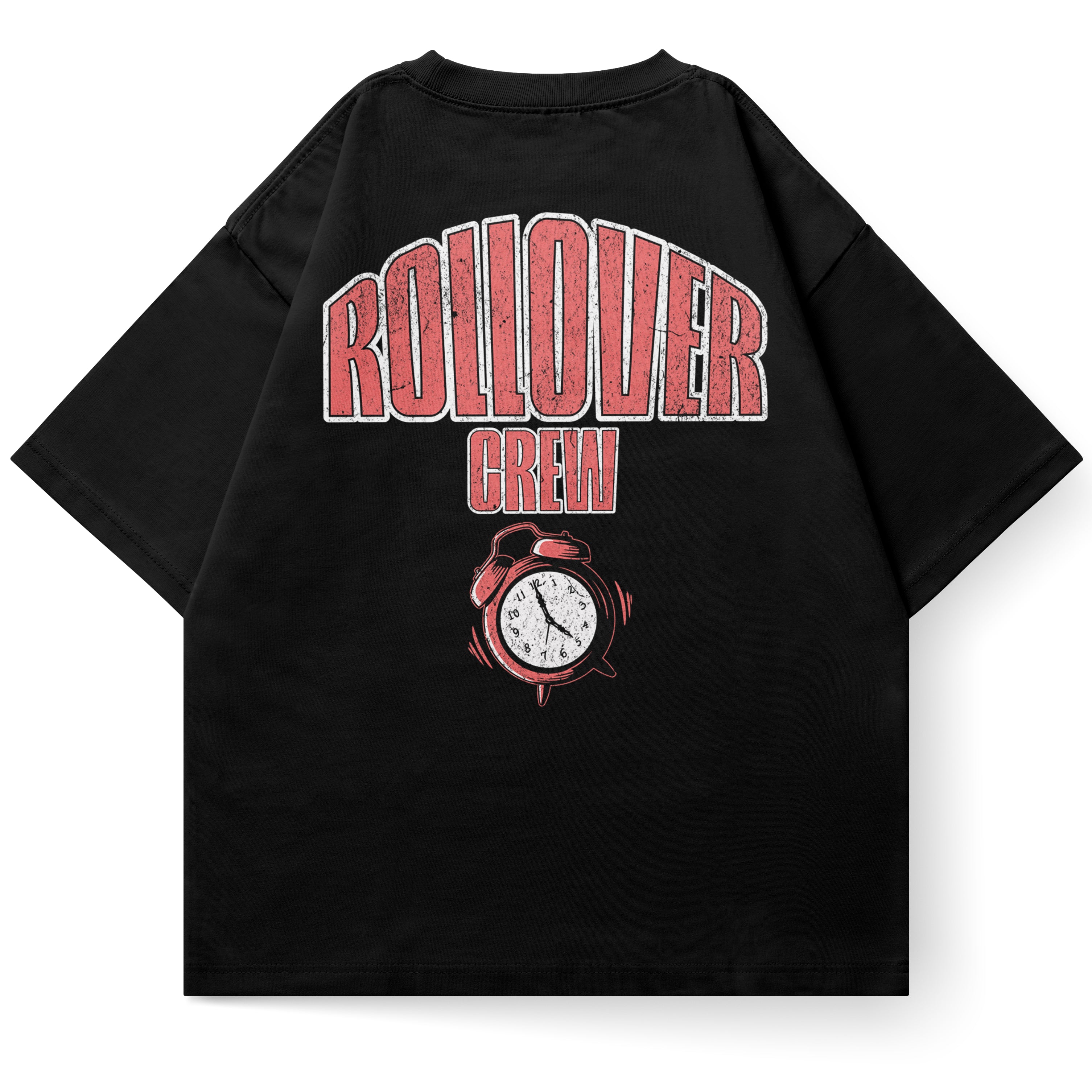 ROLLOVER CREW TEE - BLACK
