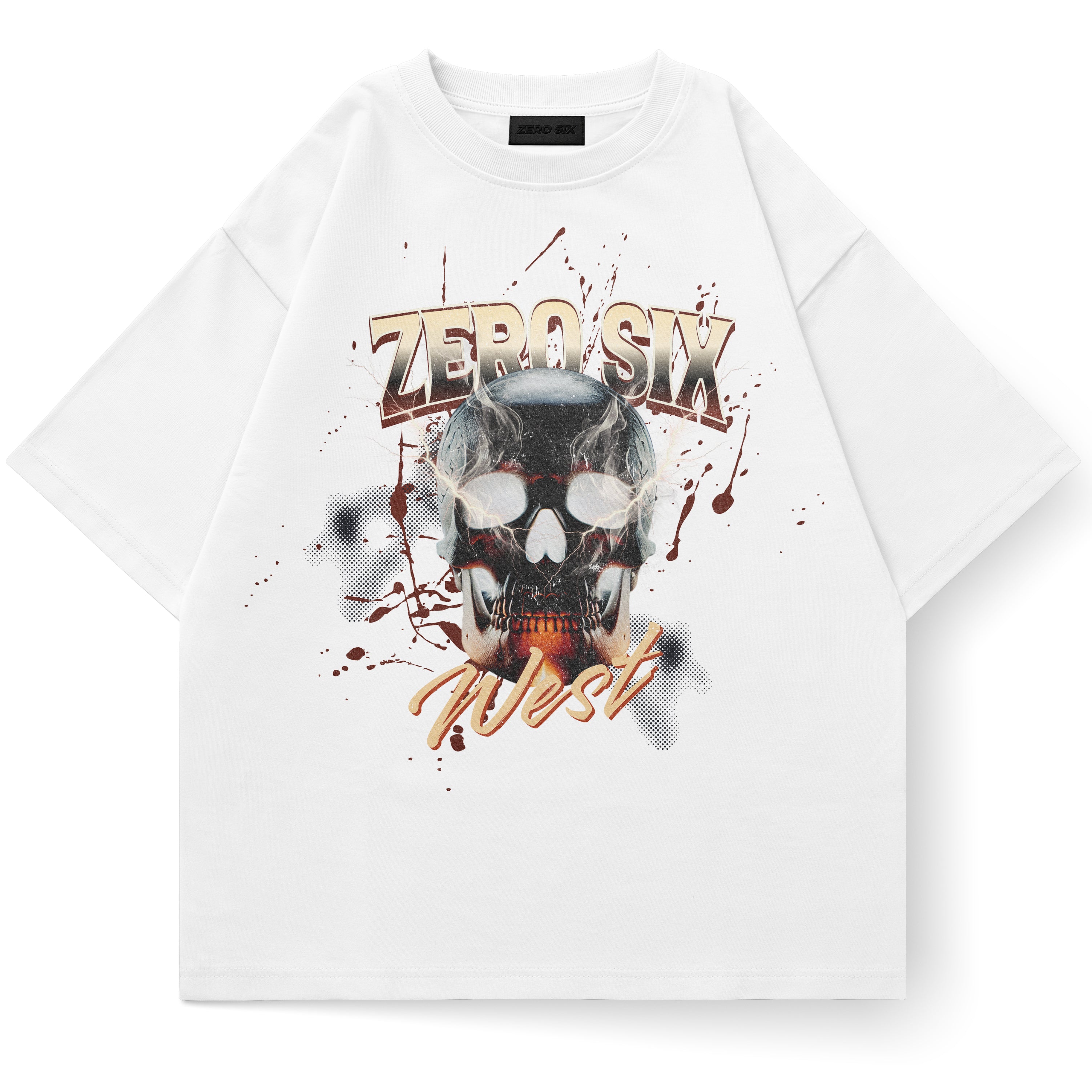SKULL TEE - WHITE