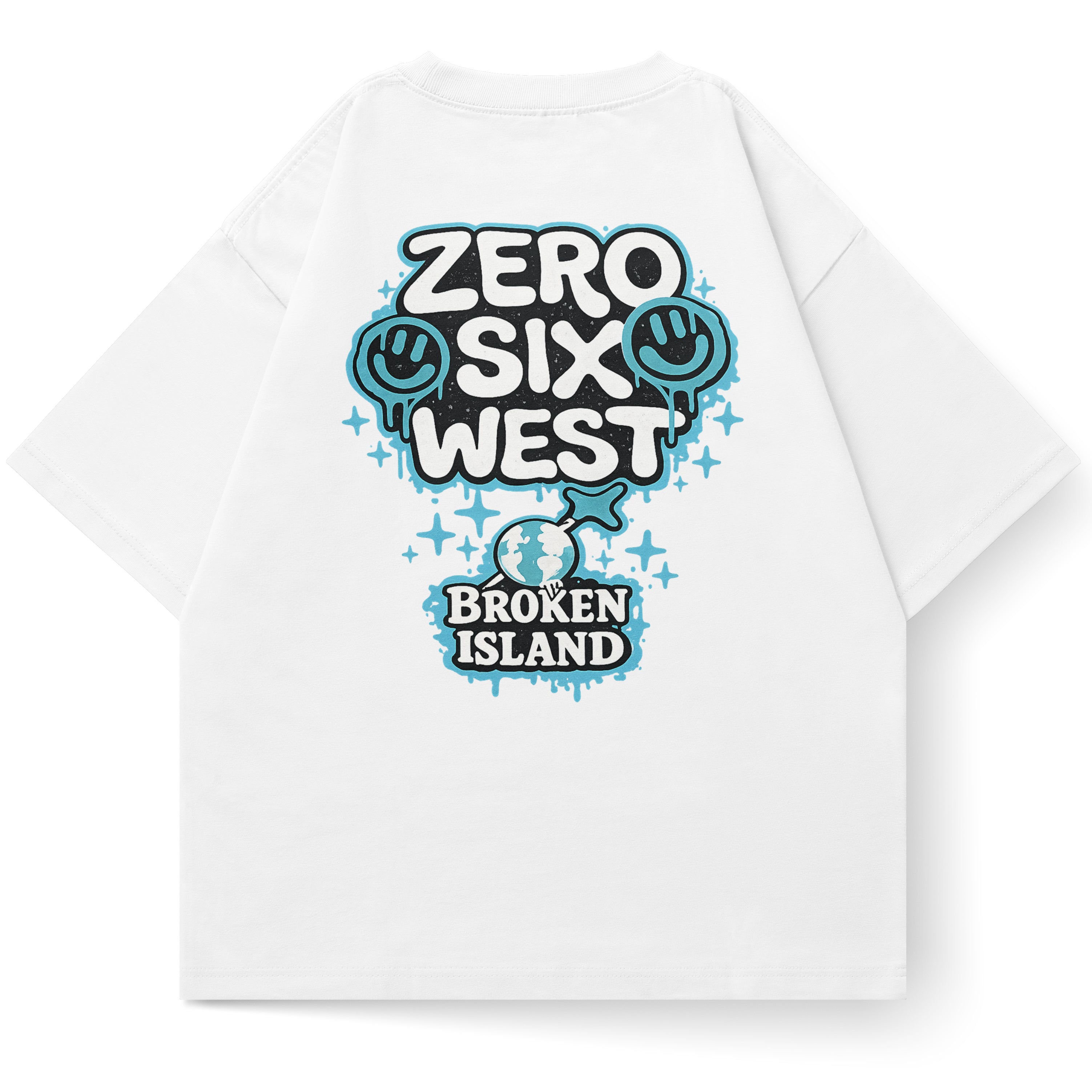 IBIZA BROKEN ISLAND TEE - WHITE