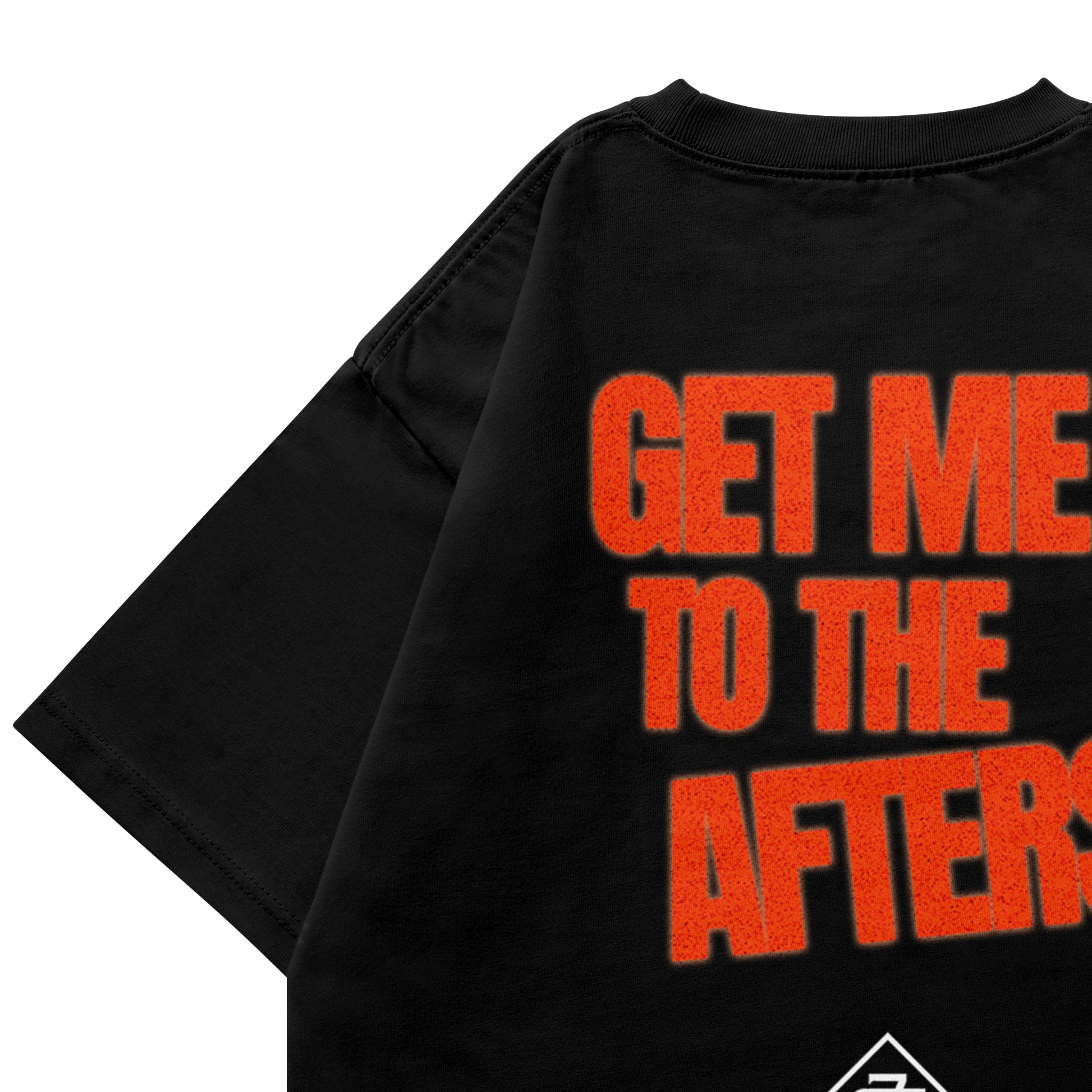 AFTERS BLURRED TEXT TEE - BLACK