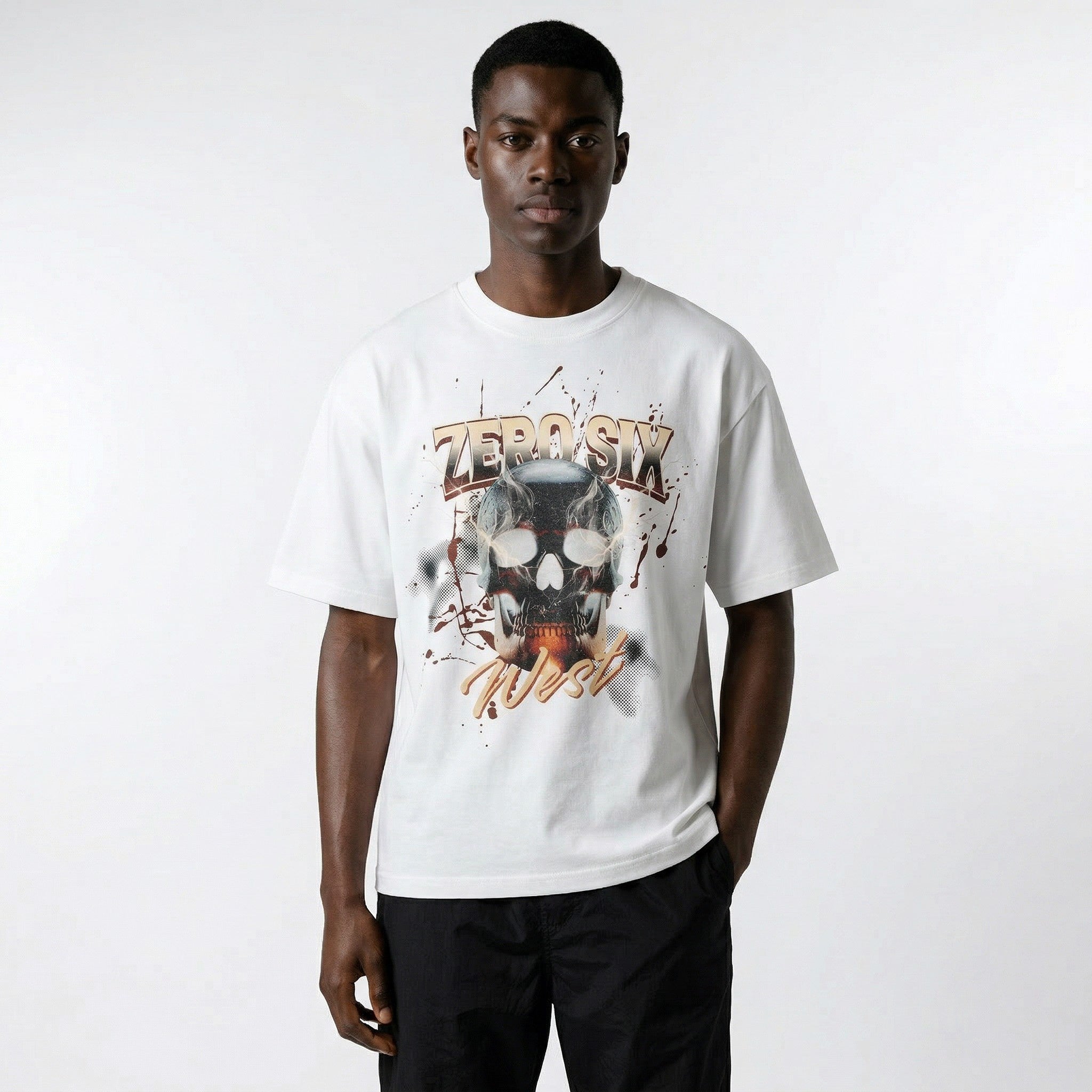 SKULL TEE - WHITE