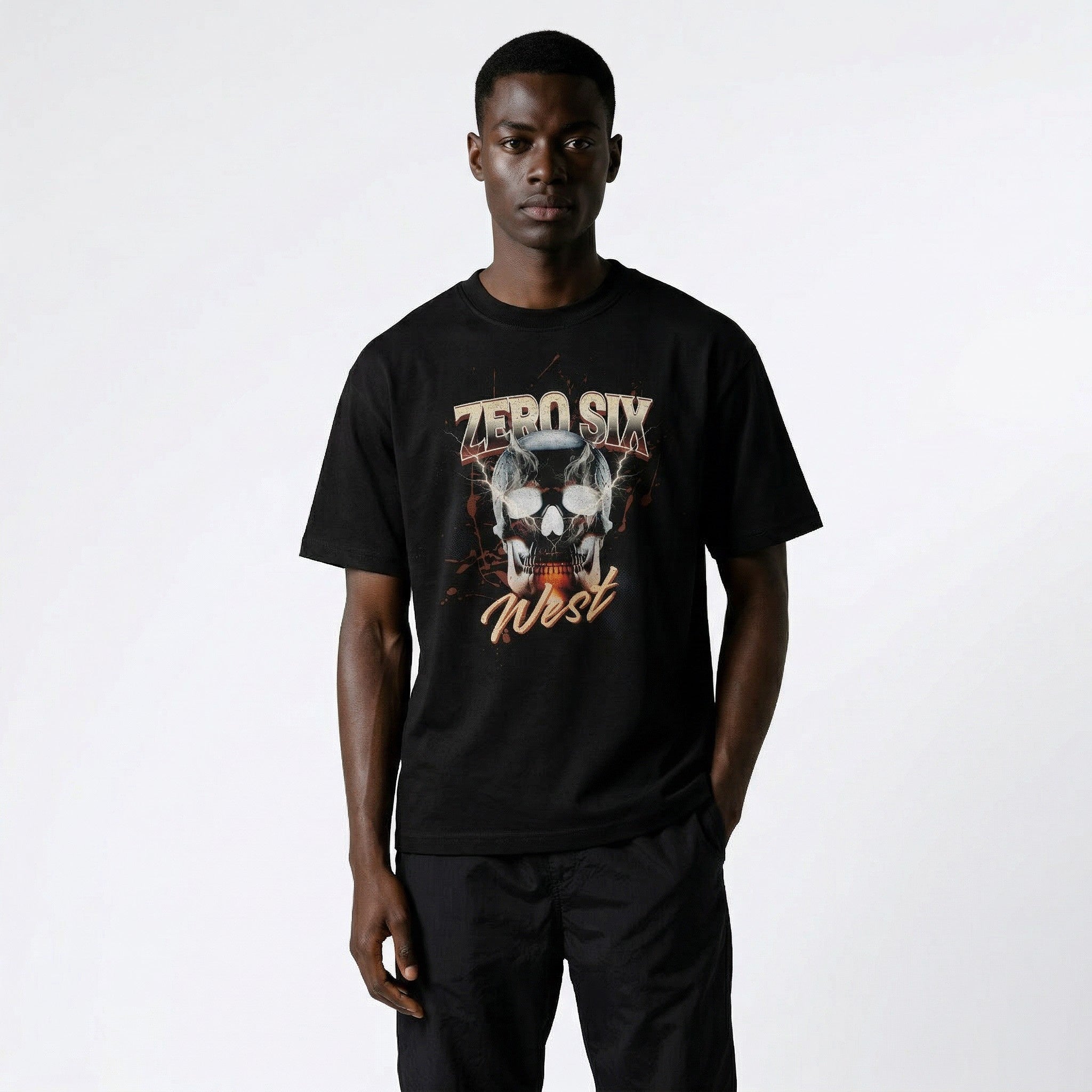 SKULL TEE - BLACK