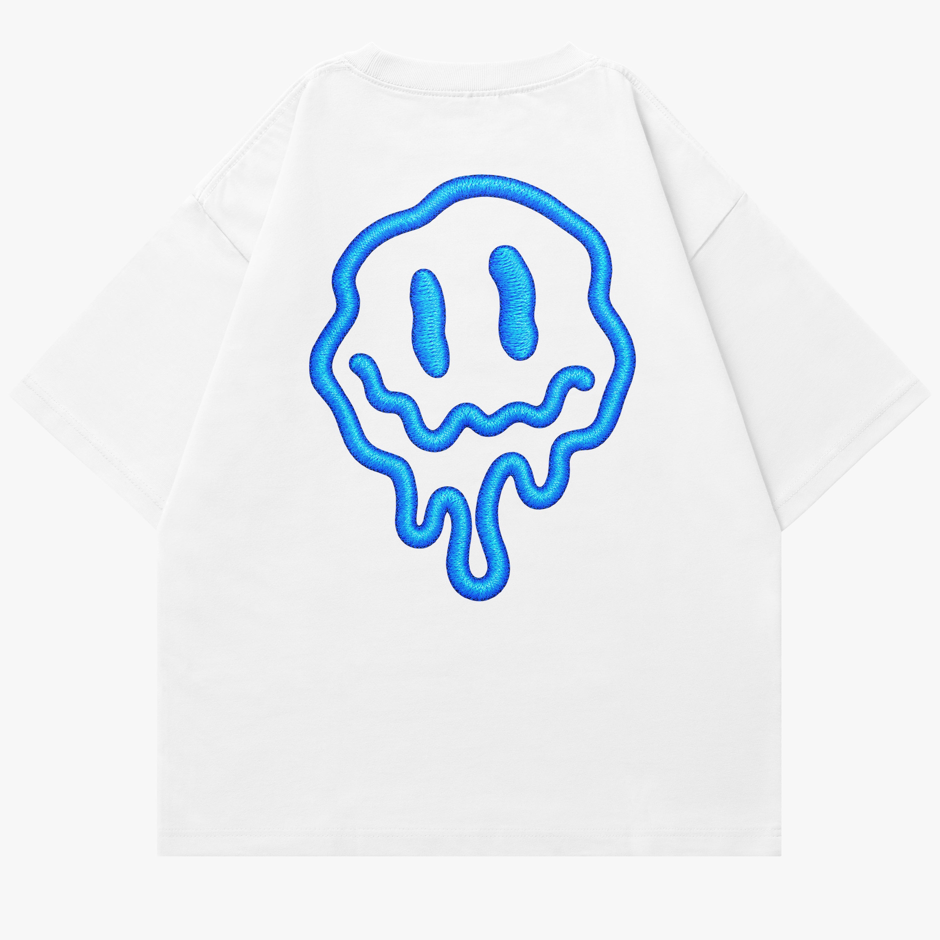 ACID MELT TEE - BLU - WHT