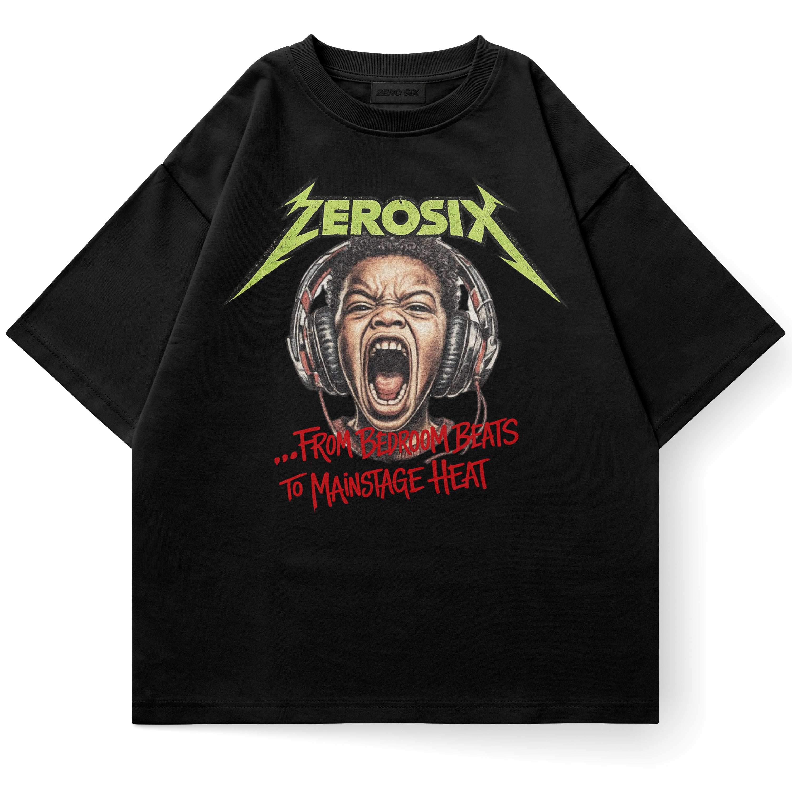 BEDROOM BEATS TEE - BLACK