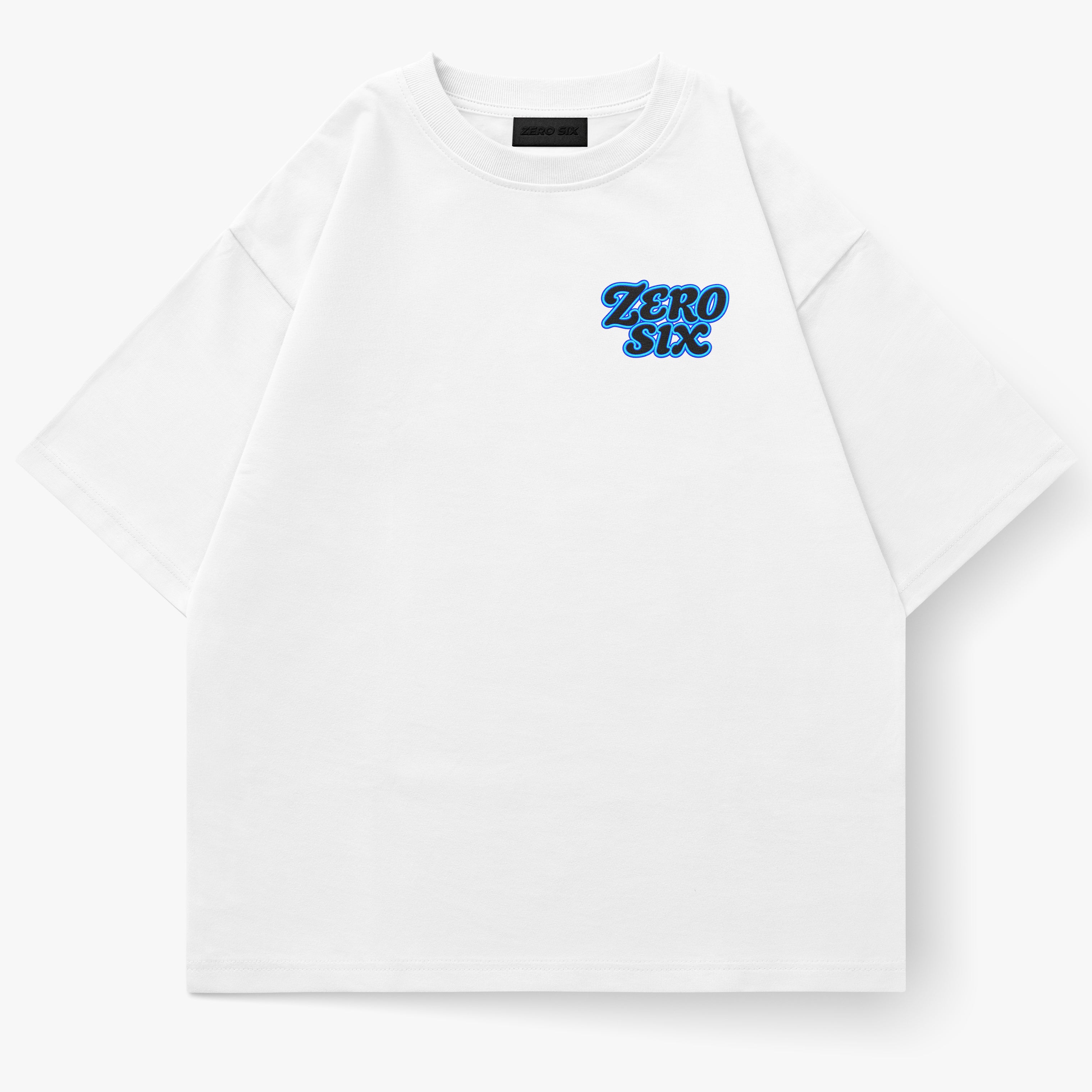 ACID MELT TEE - BLU - WHT
