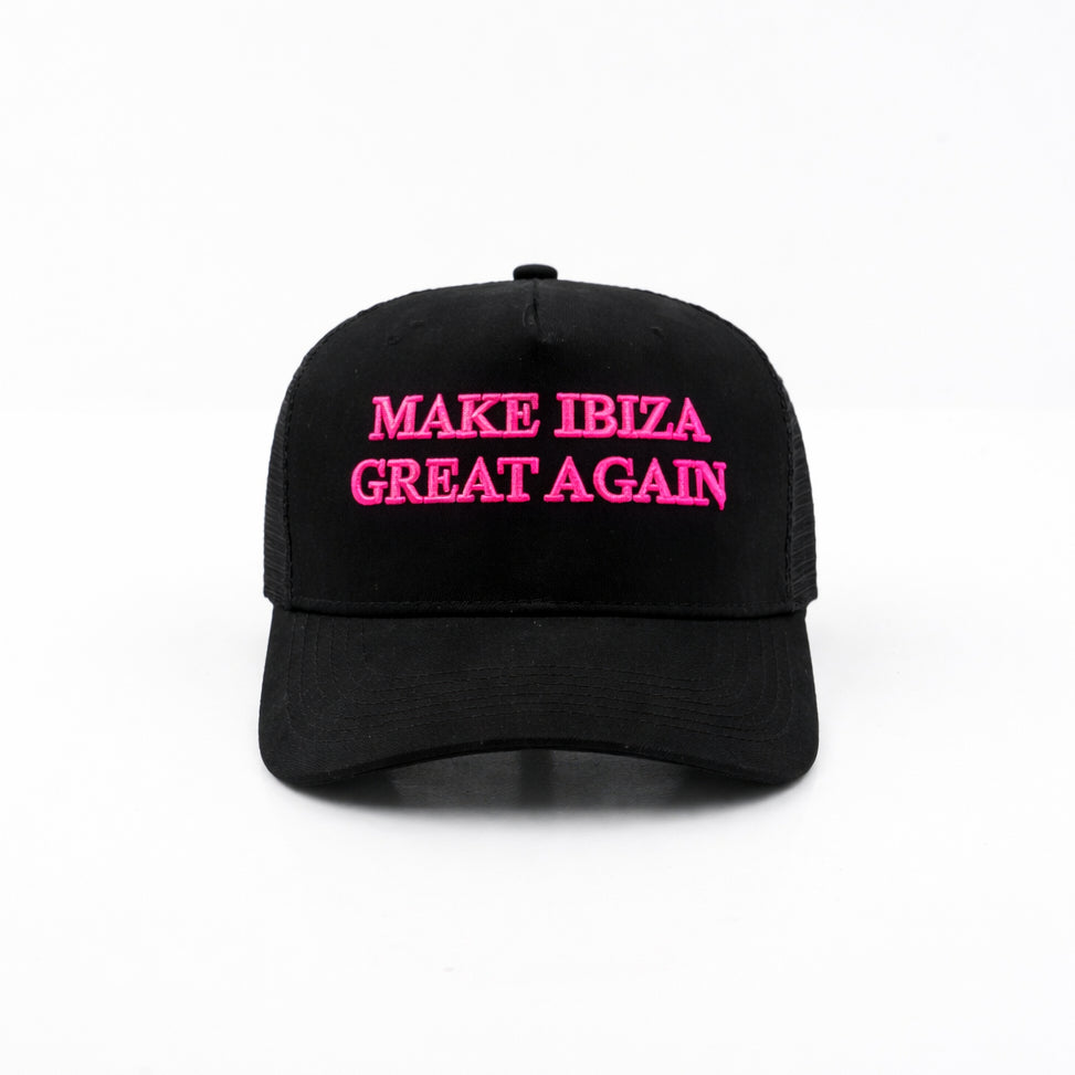 MIGA SNAPBACK CAP - BLACK/PINK