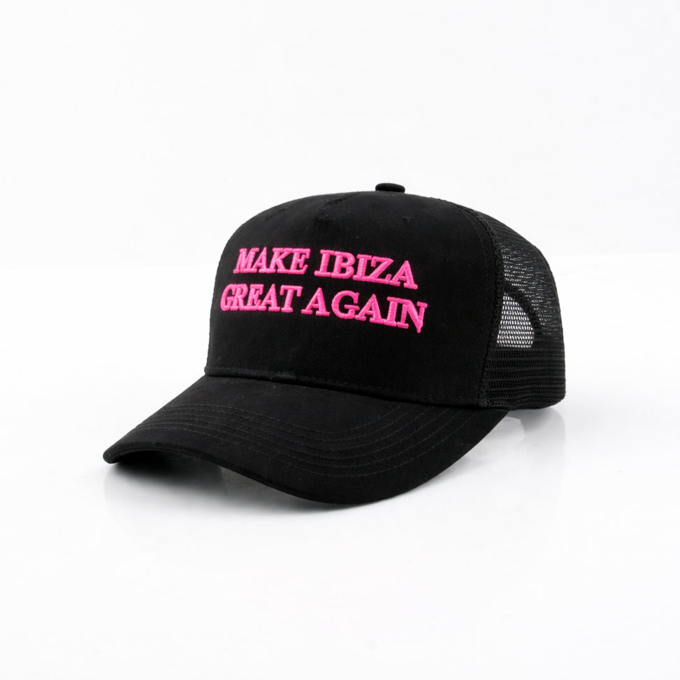 MIGA SNAPBACK CAP - BLACK/PINK