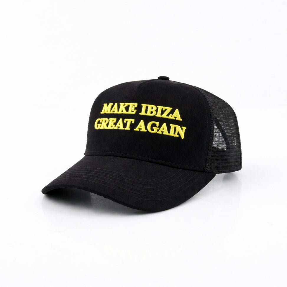 MIGA SNAPBACK CAP - BLACK/YELLOW