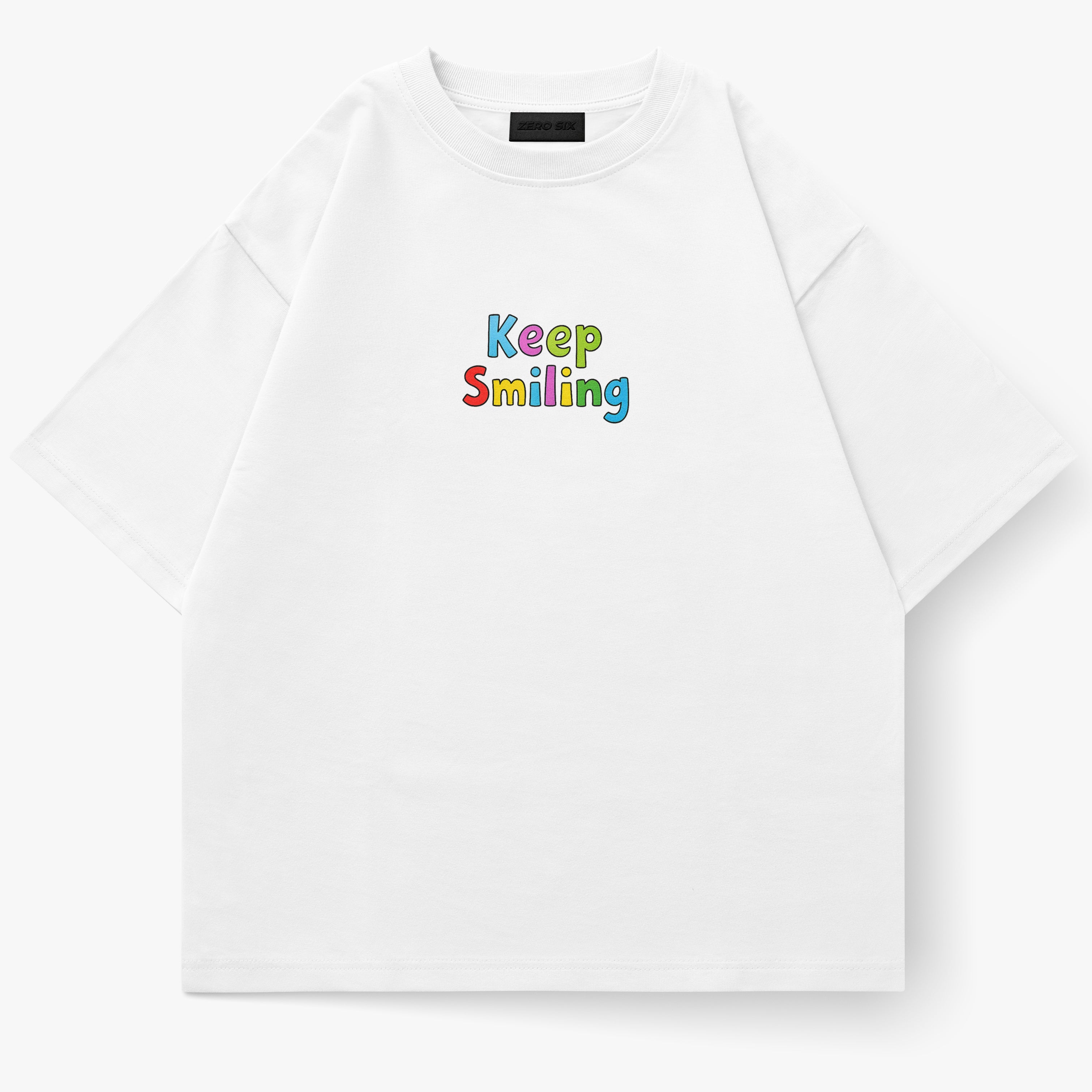 KEEP SMILING TEE - WHITE