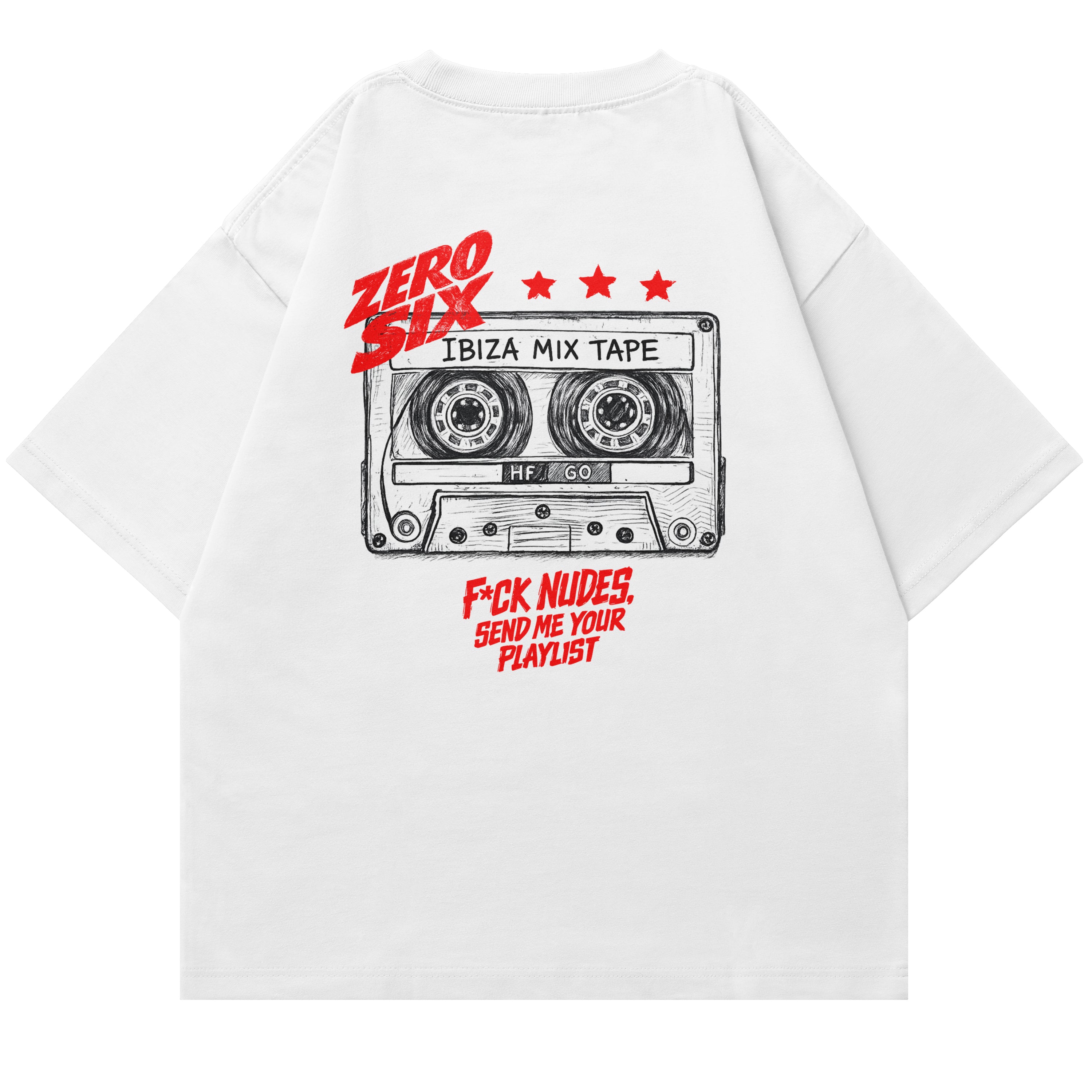 MIXTAPE TEE - WHITE