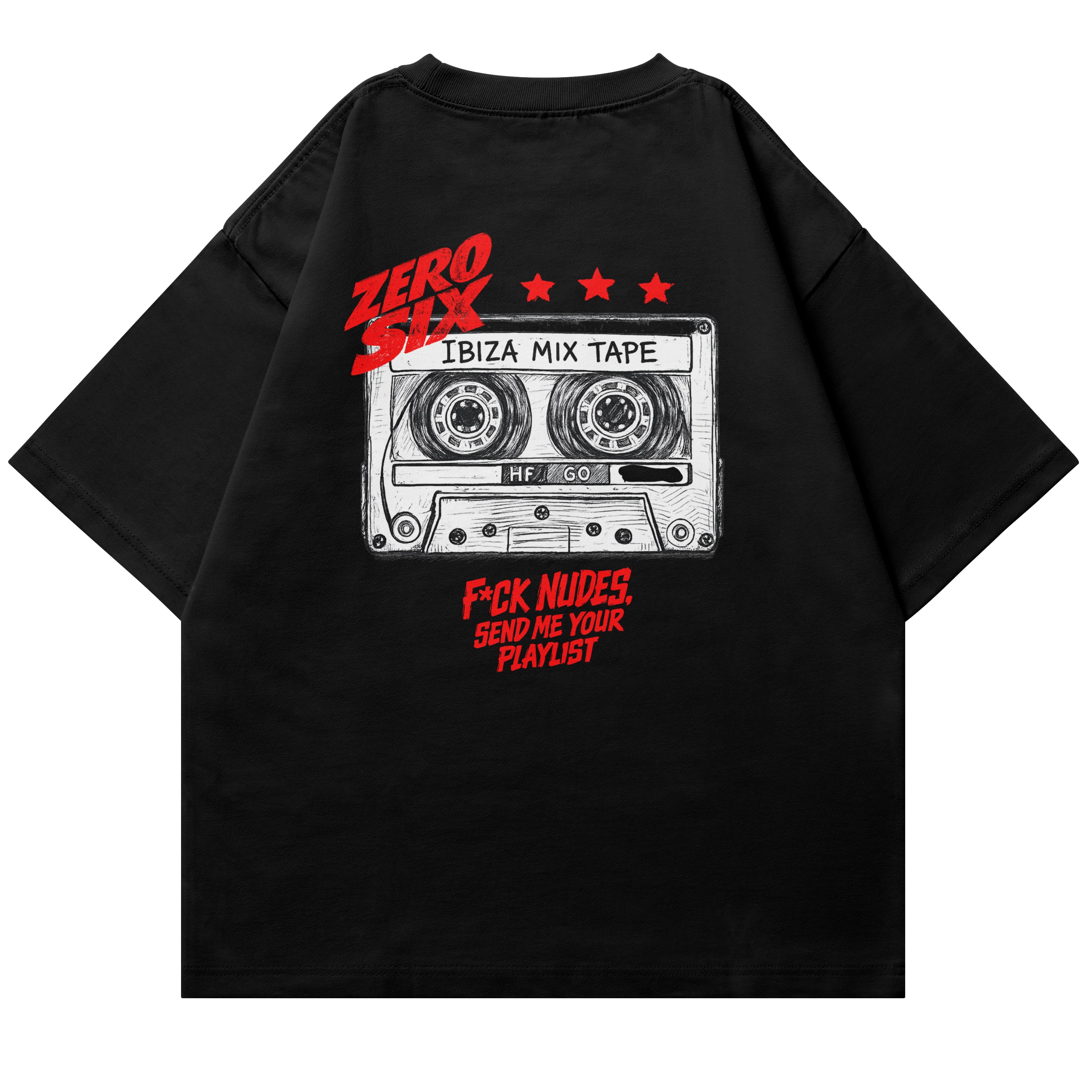 MIXTAPE TEE - BLACK