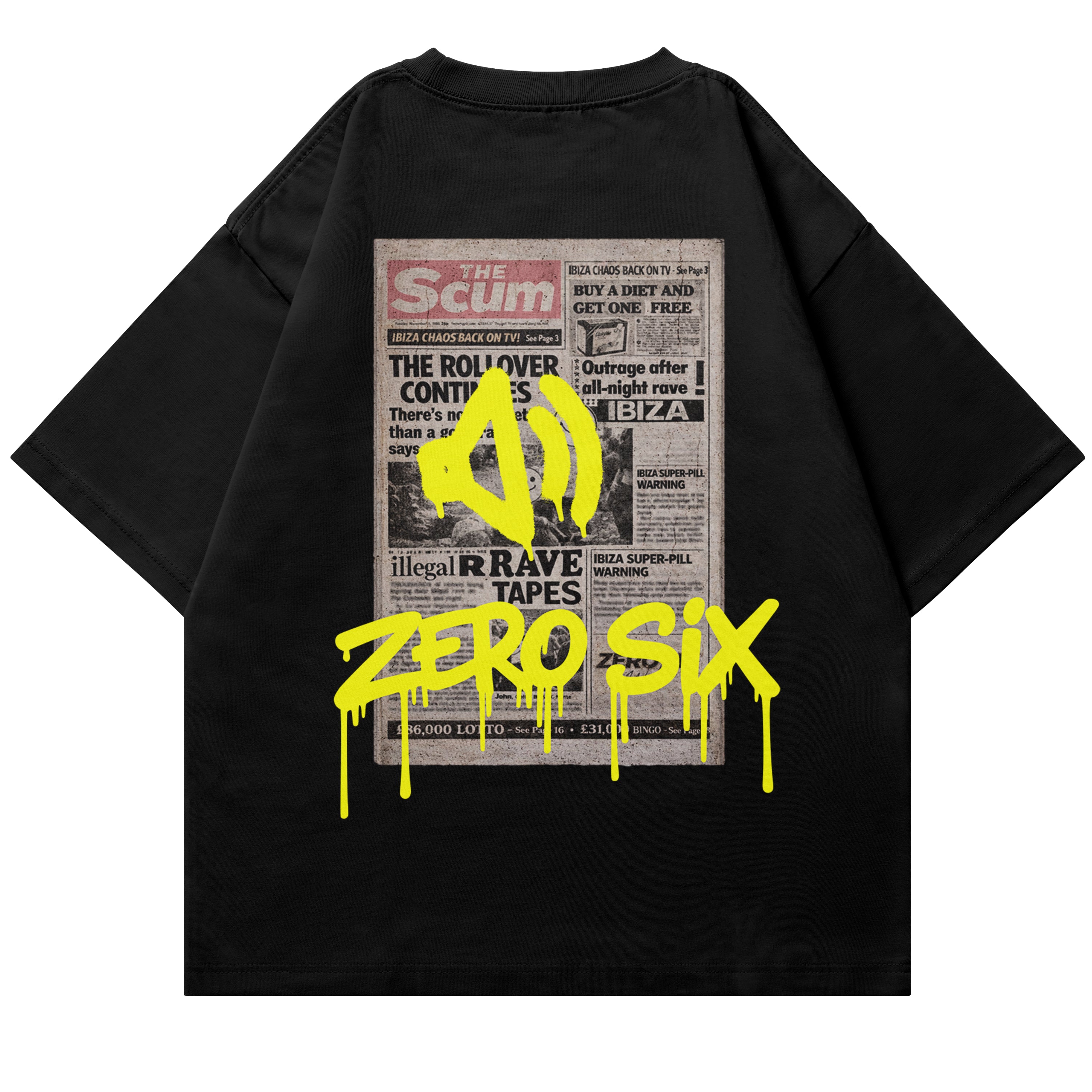 THE SCUM TEE - BLACK