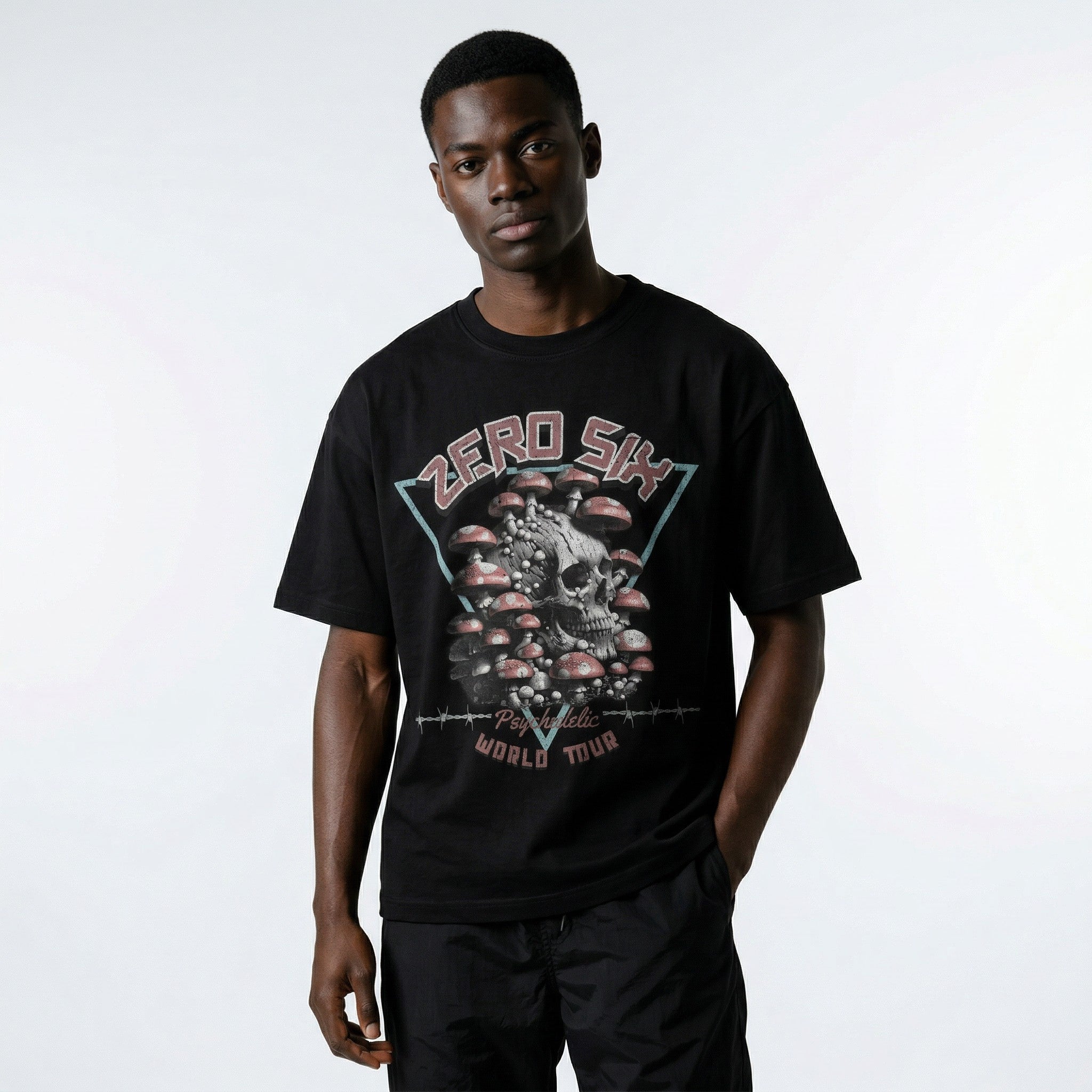 SHROOM TEE - BLACK