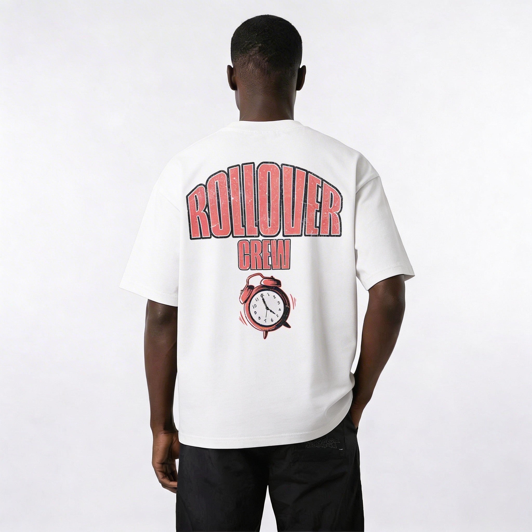 ROLLOVER CREW TEE - WHITE