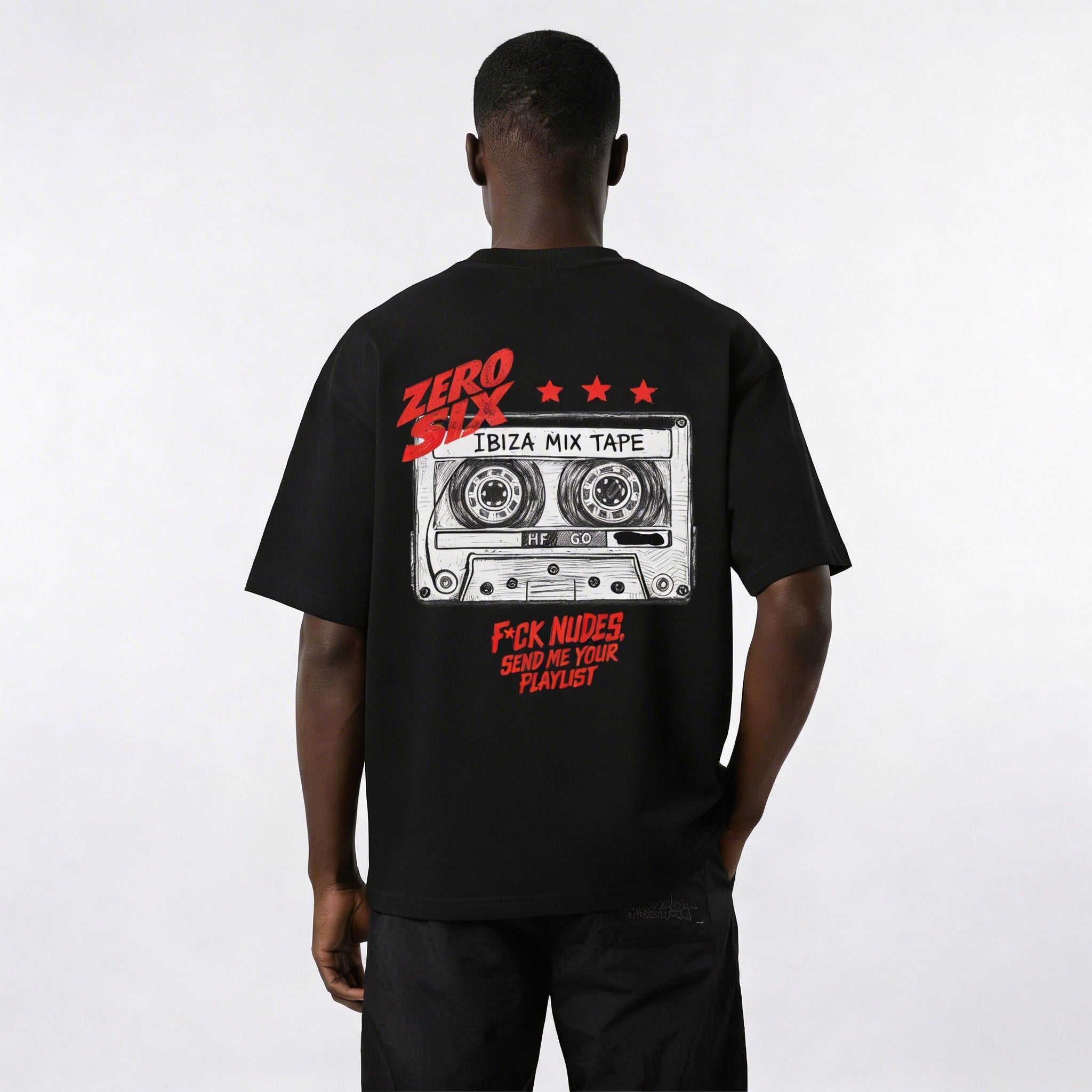 MIXTAPE TEE - BLACK