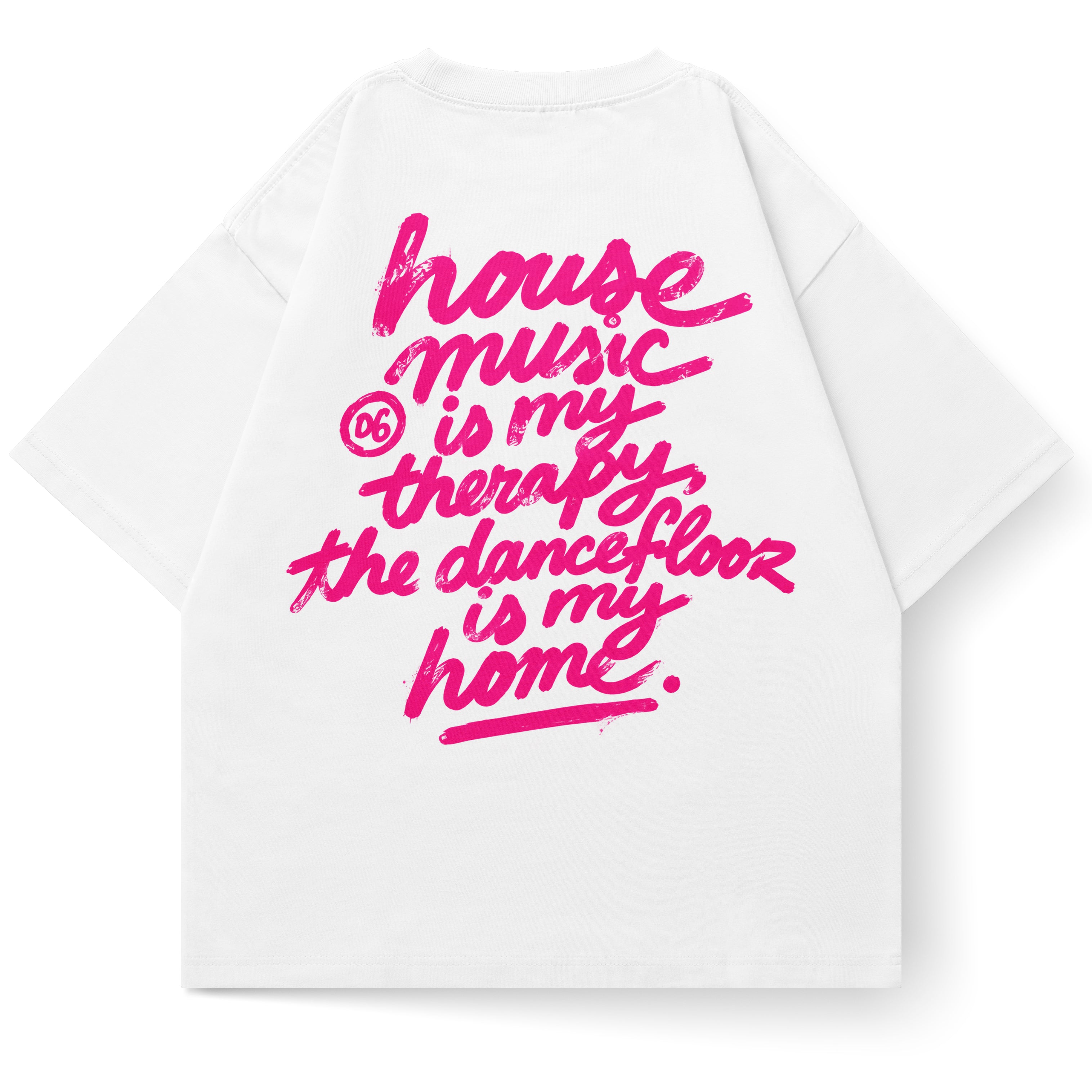HOUSE MUSIC TEE - WHITE
