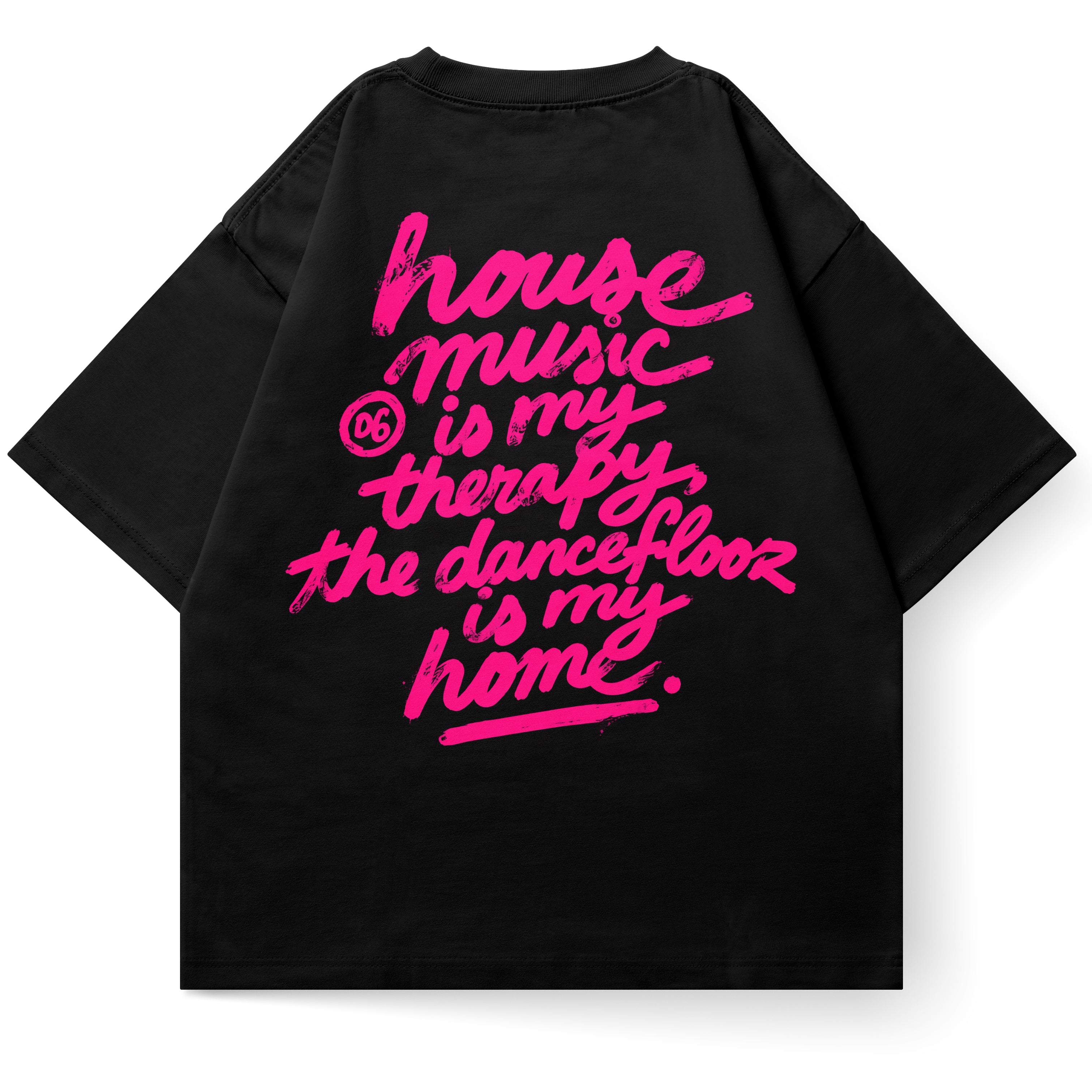 HOUSE MUSIC TEE - BLACK