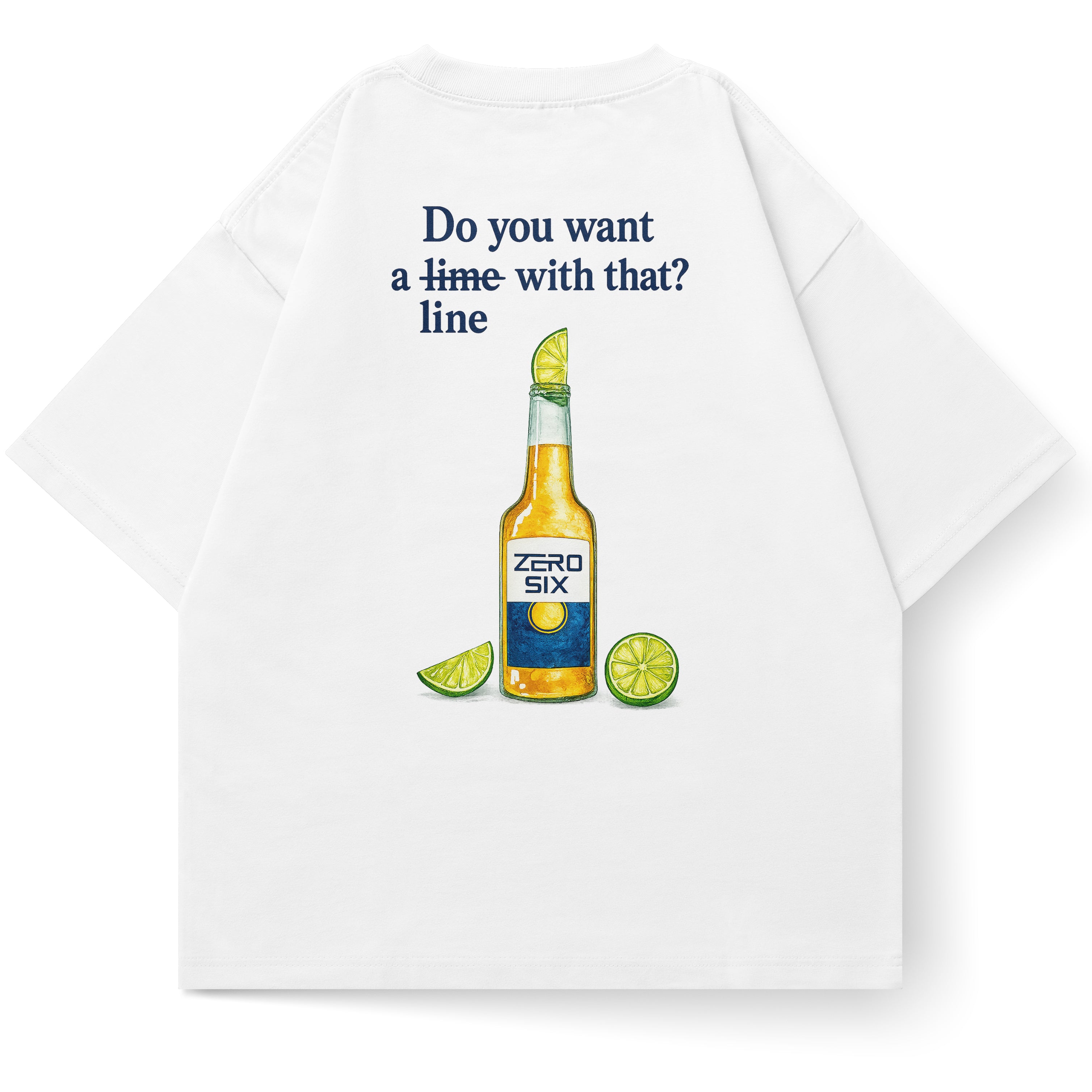 LIME TEE - WHITE