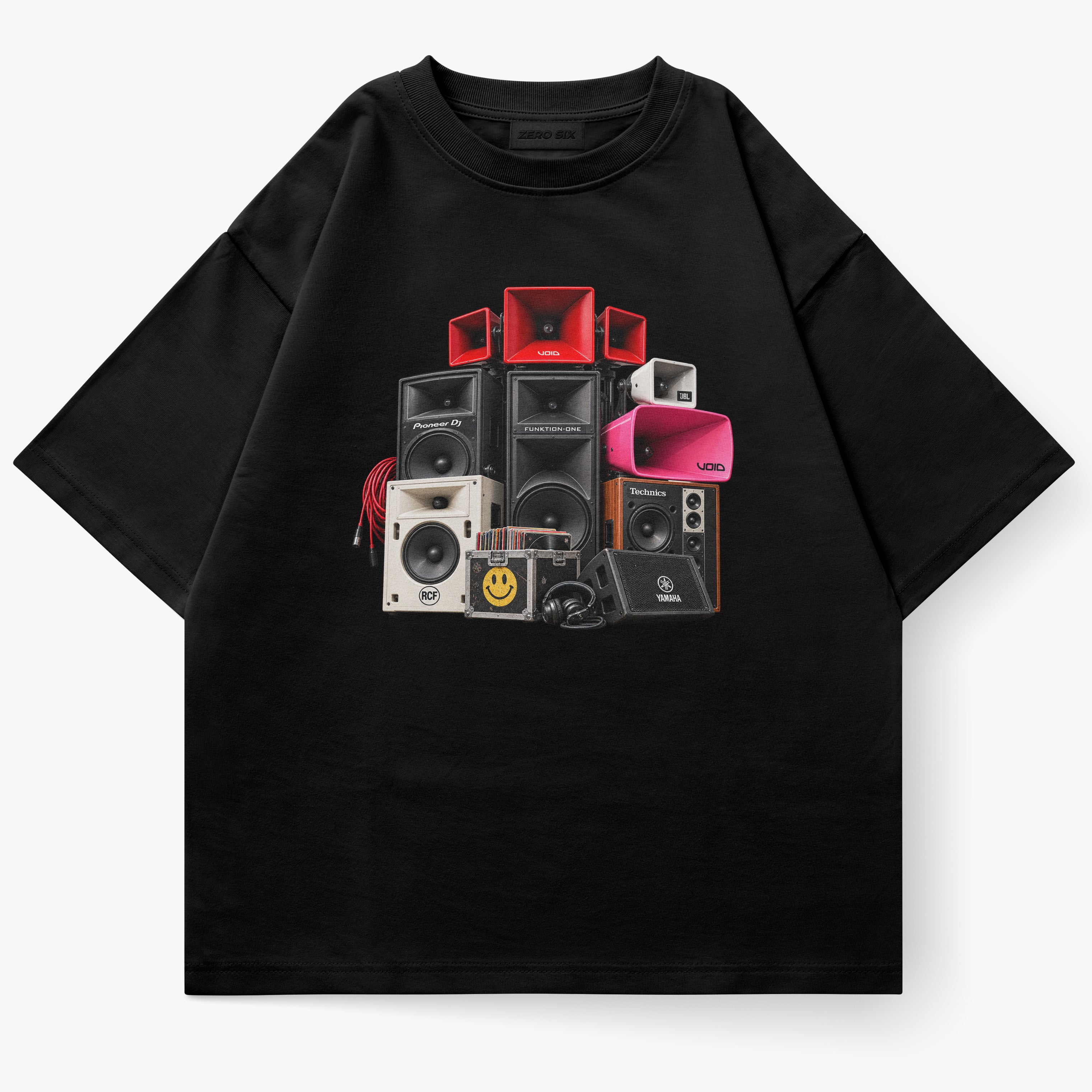 SPEAKERS TEE - BLACK